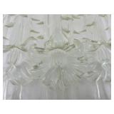 7 Acrylic Tiles with Leaf Motif Relief