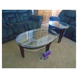 2 galss top end tables. As shown. CASH ON SITE ONLY. PICKUP IS TUESDAY MAY 19TH FROM 11 AM TO 4 PM. REGARDLESS WHAT THE SCHEDULE STATES.