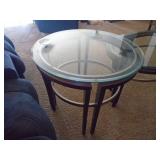 2 galss top end tables. As shown. CASH ON SITE ONLY. PICKUP IS TUESDAY MAY 19TH FROM 11 AM TO 4 PM. REGARDLESS WHAT THE SCHEDULE STATES.