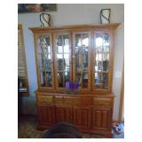 China hutch. Nice condition. With misc german glasses. As shown. CASH ON SITE ONLY. PICKUP IS TUESDAY MAY 19TH FROM 11 AM TO 4 PM. REGARDLESS WHAT THE SCHEDULE STATES.