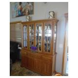 China hutch. Nice condition. With misc german glasses. As shown. CASH ON SITE ONLY. PICKUP IS TUESDAY MAY 19TH FROM 11 AM TO 4 PM. REGARDLESS WHAT THE SCHEDULE STATES.