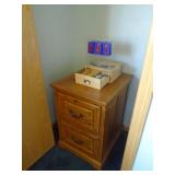 Night stand/file cabinet. As shown. CASH ON SITE ONLY. PICKUP IS TUESDAY MAY 19TH FROM 11 AM TO 4 PM. REGARDLESS WHAT THE SCHEDULE STATES.