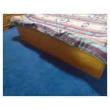 Complete bed & headboard. No mattress. May be queen size? As shown. CASH ON SITE ONLY. PICKUP IS TUESDAY MAY 19TH FROM 11 AM TO 4 PM. REGARDLESS WHAT THE SCHEDULE STATES.