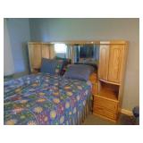 Complete bed & headborad. As shown. May be queen size? CASH ON SITE ONLY. PICKUP IS TUESDAY MAY 19TH FROM 11 AM TO 4 PM. REGARDLESS WHAT THE SCHEDULE STATES.