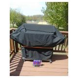 BBQ monument lp gas grill. Used but good condition. With cover. As shown. CASH ON SITE ONLY. PICKUP IS TUESDAY MAY 19TH FROM 11 AM TO 4 PM. REGARDLESS WHAT THE SCHEDULE STATES.