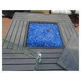 Patio fire pit. Looks like new condition with lp tank. As shown. CASH ON SITE ONLY. PICKUP IS TUESDAY MAY 19TH FROM 11 AM TO 4 PM. REGARDLESS WHAT THE SCHEDULE STATES.