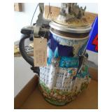 2 german steins. As shown. CASH ON SITE ONLY. PICKUP IS TUESDAY MAY 19TH FROM 11 AM TO 4 PM. REGARDLESS WHAT THE SCHEDULE STATES.