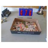 Vintage 1977 Starwars trading cards. Very nice condition. Approx 40 to 50 in the box. As shown. CASH ON SITE ONLY. PICKUP IS TUESDAY MAY 19TH FROM 11 AM TO 4 PM. REGARDLESS WHAT THE SCHEDULE STATES.