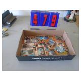 Vintage 1977 Starwars trading cards. Very nice condition. Approx 40 to 50 in the box. As shown. CASH ON SITE ONLY. PICKUP IS TUESDAY MAY 19TH FROM 11 AM TO 4 PM. REGARDLESS WHAT THE SCHEDULE STATES.