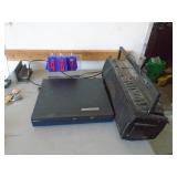 Sony dvd player & old school boombox. As shown. CASH ON SITE ONLY. PICKUP IS TUESDAY MAY 19TH FROM 11 AM TO 4 PM. REGARDLESS WHAT THE SCHEDULE STATES.