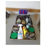 2 flats of automotive cleaning supplies. As shown. CASH ON SITE ONLY. PICKUP IS TUESDAY MAY 19TH FROM 11 AM TO 4 PM. REGARDLESS WHAT THE SCHEDULE STATES.