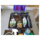 2 flats of automotive cleaning supplies. As shown. CASH ON SITE ONLY. PICKUP IS TUESDAY MAY 19TH FROM 11 AM TO 4 PM. REGARDLESS WHAT THE SCHEDULE STATES.