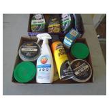 2 flats of automotive cleaning supplies. As shown. CASH ON SITE ONLY. PICKUP IS TUESDAY MAY 19TH FROM 11 AM TO 4 PM. REGARDLESS WHAT THE SCHEDULE STATES.