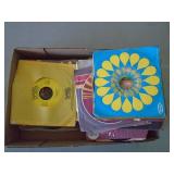 1 flat of 45 rpm records. Approx 30. As shown. CASH ON SITE ONLY. PICKUP IS TUESDAY MAY 19TH FROM 11 AM TO 4 PM. REGARDLESS WHAT THE SCHEDULE STATES.