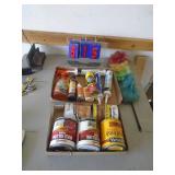 2 flats of cleaning supplies & wood products. As shown. CASH ON SITE ONLY. PICKUP IS TUESDAY MAY 19TH FROM 11 AM TO 4 PM. REGARDLESS WHAT THE SCHEDULE STATES.