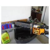 Poulan 20 chainsaw with case & oil. As shown. CASH ON SITE ONLY. PICKUP IS TUESDAY MAY 19TH FROM 11 AM TO 4 PM. REGARDLESS WHAT THE SCHEDULE STATES.