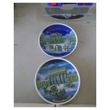 Crystal wine galsses & collector plates. As shown. CASH ON SITE ONLY. PICKUP IS TUESDAY MAY 19TH FROM 11 AM TO 4 PM. REGARDLESS WHAT THE SCHEDULE STATES.