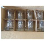 Crystal wine glasses. As shown. CASH ON SITE ONLY. PICKUP IS TUESDAY MAY 19TH FROM 11 AM TO 4 PM. REGARDLESS WHAT THE SCHEDULE STATES.