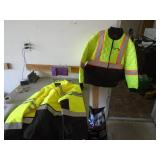 2 reflective saftey coats. As shown. Both like new. Size xl and 1 xxl. CASH ON SITE ONLY. PICKUP IS TUESDAY MAY 19TH FROM 11 AM TO 4 PM. REGARDLESS WHAT THE SCHEDULE STATES.