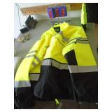 2 reflective saftey coats. As shown. Both like new. Size xl and 1 xxl. CASH ON SITE ONLY. PICKUP IS TUESDAY MAY 19TH FROM 11 AM TO 4 PM. REGARDLESS WHAT THE SCHEDULE STATES.