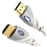 Monster HDMI Cable 4k Ultra HD with Ethernet - Corrosion-Resistant 24k Rose Gold Contacts and V-Grip Connection - 6 FT