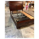 Universal Broadmore Rose Storage Bed - KING - Needs Repair