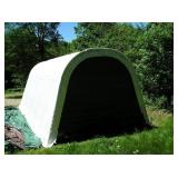 12′ x 16′ 18 oz. Black Vinyl Tarp w/ Advertisement – Reused Billboard – 15 mil Heavyweight Duty - A Grade