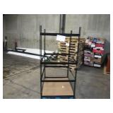 Adjustable Black Metal Frame Built to Fit Onto Pallets - Perfect for Projects