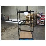 Adjustable Black Metal Frame Built to Fit Onto Pallets - Perfect for Projects