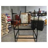 Adjustable Black Metal Frame Built to Fit Onto Pallets - Perfect for Projects