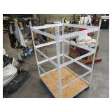 Adjustable White Metal Frame Built to Fit Onto Pallets - Perfect for Projects