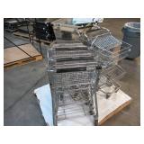 Pallet of 5 Double Deck Mini Push Shopping Carts - All Working