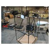 Welded Black Metal Frame Built to Fit Onto Pallets with Angled Roof - Perfect for Projects