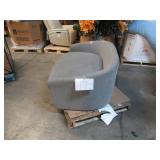 Used 2 Person Swivel Love Seat in Gray - Dirty