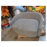 Used 2 Person Swivel Love Seat in Gray - Dirty