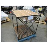 Welded Black Metal Frame Built to Fit Onto Pallets with Flat Roof - Perfect for Projects