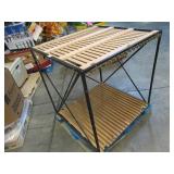 Welded Black Metal Frame Built to Fit Onto Pallets with Flat Roof - Perfect for Projects
