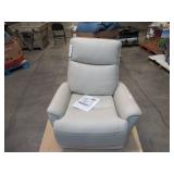 Sanders Leather Power Recliner with Powered Headrest - Cream - Damaged