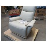 Sanders Leather Power Recliner with Powered Headrest - Cream - Damaged