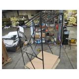Welded Black Metal Frame Built to Fit Onto Pallets with Angled Roof - Perfect for Projects