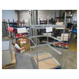 Adjustable Gray Metal Frame Built to Fit Onto Pallets - Perfect for Projects