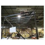 Welded Black Metal Frame Built to Fit Onto Pallets with Flat Roof - Perfect for Projects