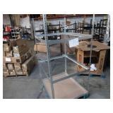 Adjustable Gray Metal Frame Built to Fit Onto Pallets - Perfect for Projects