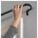NEW ULoft Blackout Curtain Rod, 60" to 120" - Matte Black