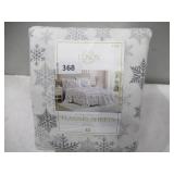 NEW Lenox Flannel Sheet Set - Snow Day, KING
