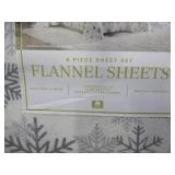 NEW Lenox Flannel Sheet Set - Snow Day, KING