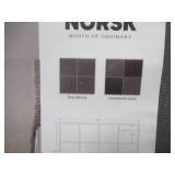 NEW Norsk Reversible Foam Flooring, Black and Gray, 22.44" x 22.44" x .53", 12 Tiles (42 Sq. Ft. Coverage)