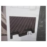NEW Norsk Reversible Foam Flooring, Black and Gray, 22.44" x 22.44" x .53", 12 Tiles (42 Sq. Ft. Coverage)