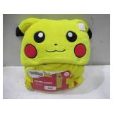 NEW Kids’ Plush Hooded Throw with Faux Fur Lining, 40" x 50" - Pokemon