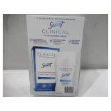 NEW Secret Clinical Invisible Solid Antiperspirant and Deodorant, Completely Clean, 1.6 oz., 3 pk.